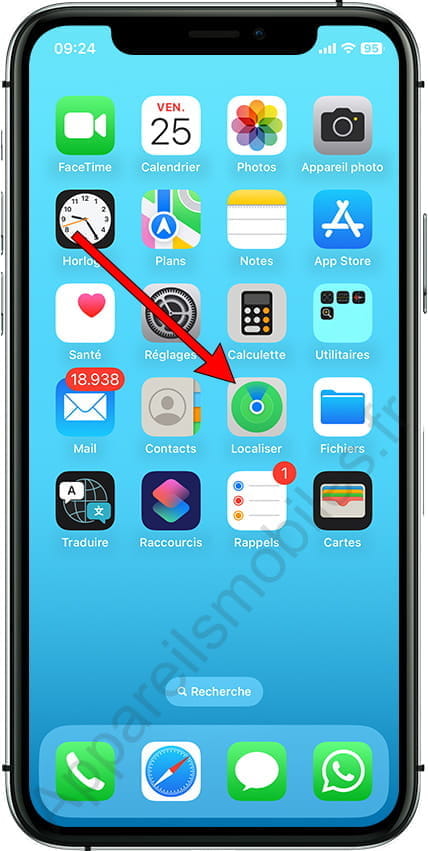 Application Localiser sur iPhone