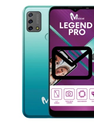 Configurer le courrier dans Mobicel Legend Pro