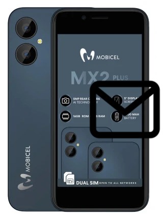 Configurer le courrier dans Mobicel MX2 Plus