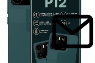 Configurer le courrier dans Mobicel P12
