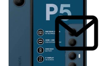 Configurer le courrier dans Mobicel P5