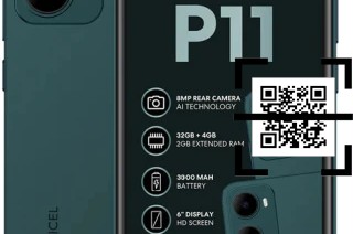 Comment lire les codes QR sur un Mobicel P11 ?
