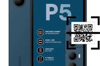 Comment lire les codes QR sur un Mobicel P5 ?