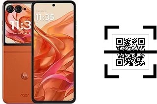 Comment lire les codes QR sur un Motorola Razr 50 ?