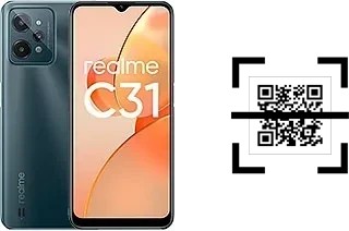 Comment lire les codes QR sur un Realme C31 ?