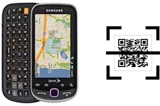 Comment lire les codes QR sur un Samsung Intercept ?