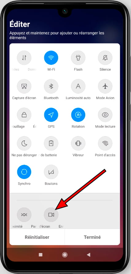 Modifier le panneau rapide Civi 1S