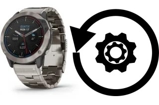Comment réinitialiser ou reset un Garmin quatix 6x Solar