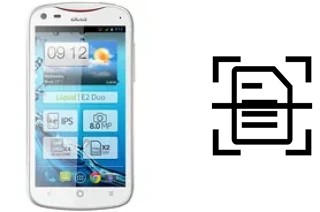 Numériser un document sur un Acer Liquid E2
