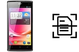 Numériser un document sur un Acer Liquid Z500