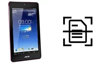 Numériser un document sur un Asus Memo Pad HD7 8 GB