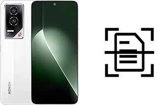 Numériser un document sur un Honor GT