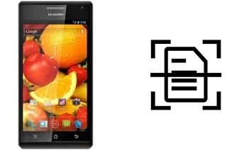Numériser un document sur un Huawei Ascend P1
