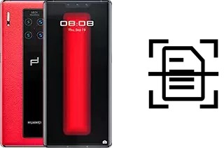 Numériser un document sur un Huawei Mate 30 RS Porsche Design