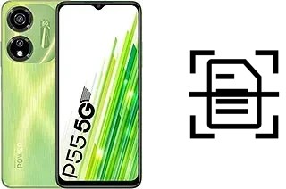 Numériser un document sur un itel Power 55