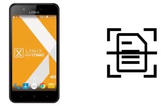 Numériser un document sur un Lanix Ilium LT520
