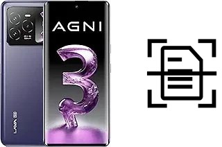 Numériser un document sur un Lava Agni 3
