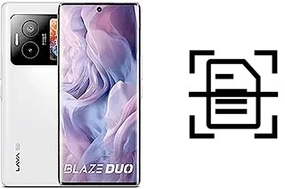 Numériser un document sur un Lava Blaze Duo