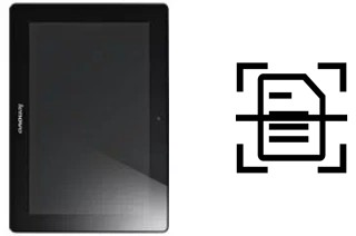 Numériser un document sur un Lenovo IdeaTab S6000H