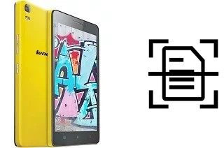 Numériser un document sur un Lenovo K3 Note