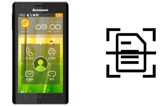 Numériser un document sur un Lenovo K800