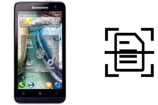 Numériser un document sur un Lenovo P770
