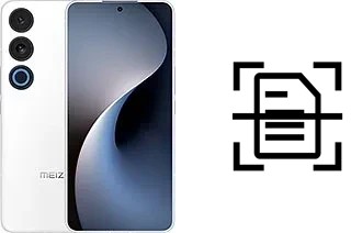Numériser un document sur un Meizu 21 Note