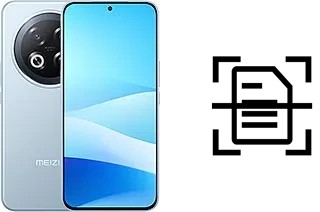 Numériser un document sur un Meizu Note 22 Pro