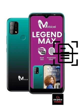 Numériser un document sur un Mobicel Legend Max