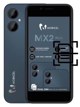 Numériser un document sur un Mobicel MX2 Plus