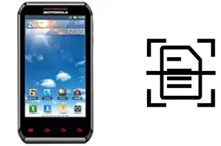 Numériser un document sur un Motorola XT760
