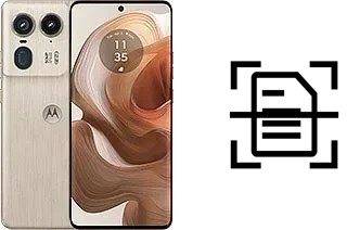 Numériser un document sur un Motorola Moto X50 Ultra