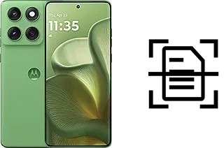 Numériser un document sur un Motorola Edge 60