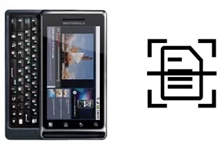 Numériser un document sur un Motorola MILESTONE 2