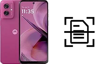 Numériser un document sur un Motorola Moto G55