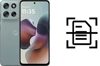 Numériser un document sur un Motorola Moto G56