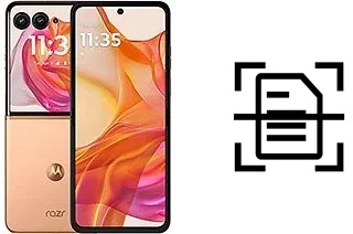 Numériser un document sur un Motorola Razr 50 Ultra
