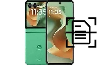 Numériser un document sur un Motorola Razr 2025