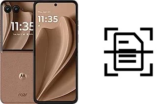 Numériser un document sur un Motorola Razr+ 2025