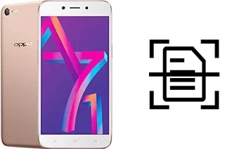 Numériser un document sur un Oppo A71 (2018)