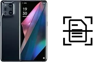 Numériser un document sur un Oppo Find X3 Pro