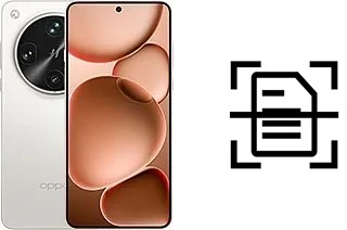 Numériser un document sur un Oppo Find X8 Ultra