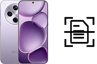 Numériser un document sur un Oppo Find X8s+
