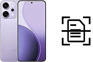 Numériser un document sur un Oppo Reno14 Pro