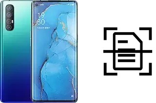 Numériser un document sur un Oppo Reno3 Pro