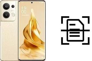 Numériser un document sur un Oppo Reno9 Pro+