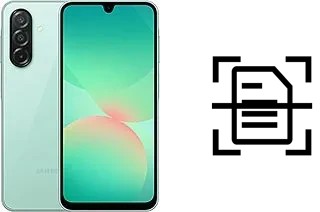 Numériser un document sur un Samsung Galaxy A26