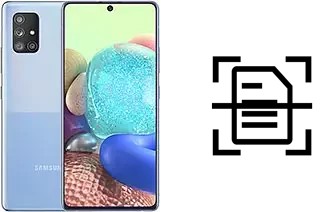 Numériser un document sur un Samsung Galaxy A Quantum