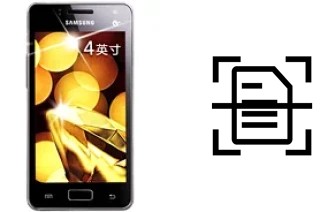 Numériser un document sur un Samsung Galaxy I8250