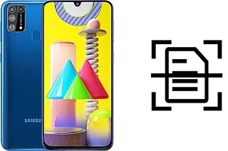 Numériser un document sur un Samsung Galaxy M31